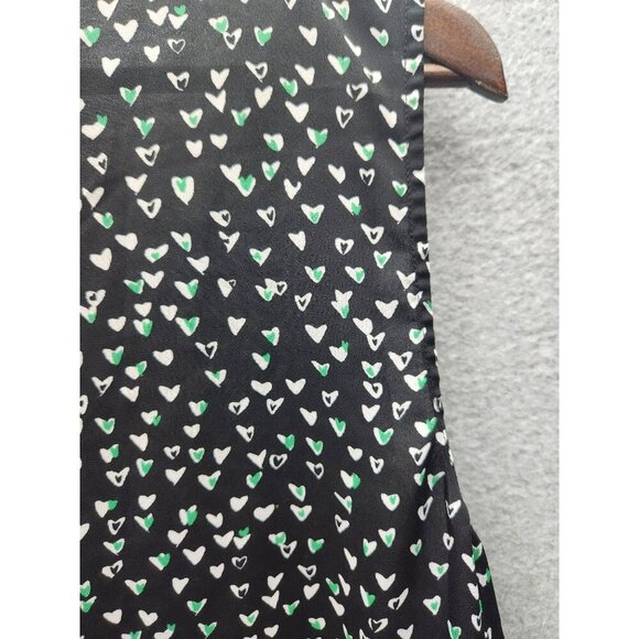 Torrid Womens Layered Black Heart Print Sleeveless Blouse Size 1 Polyester - Picture 2 of 6